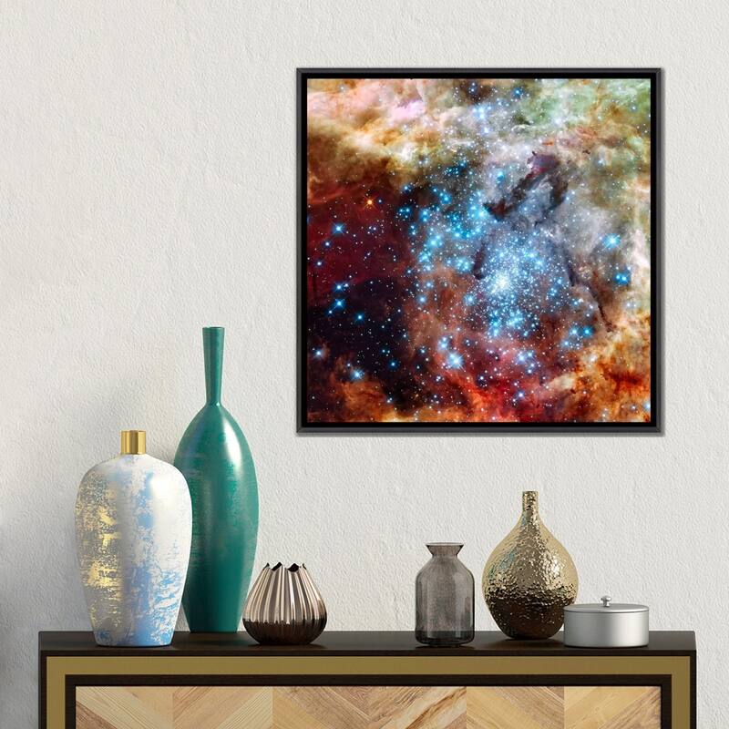 iCanvas "Star Cluster on Collision Course (Hubble Space Telescope)" by